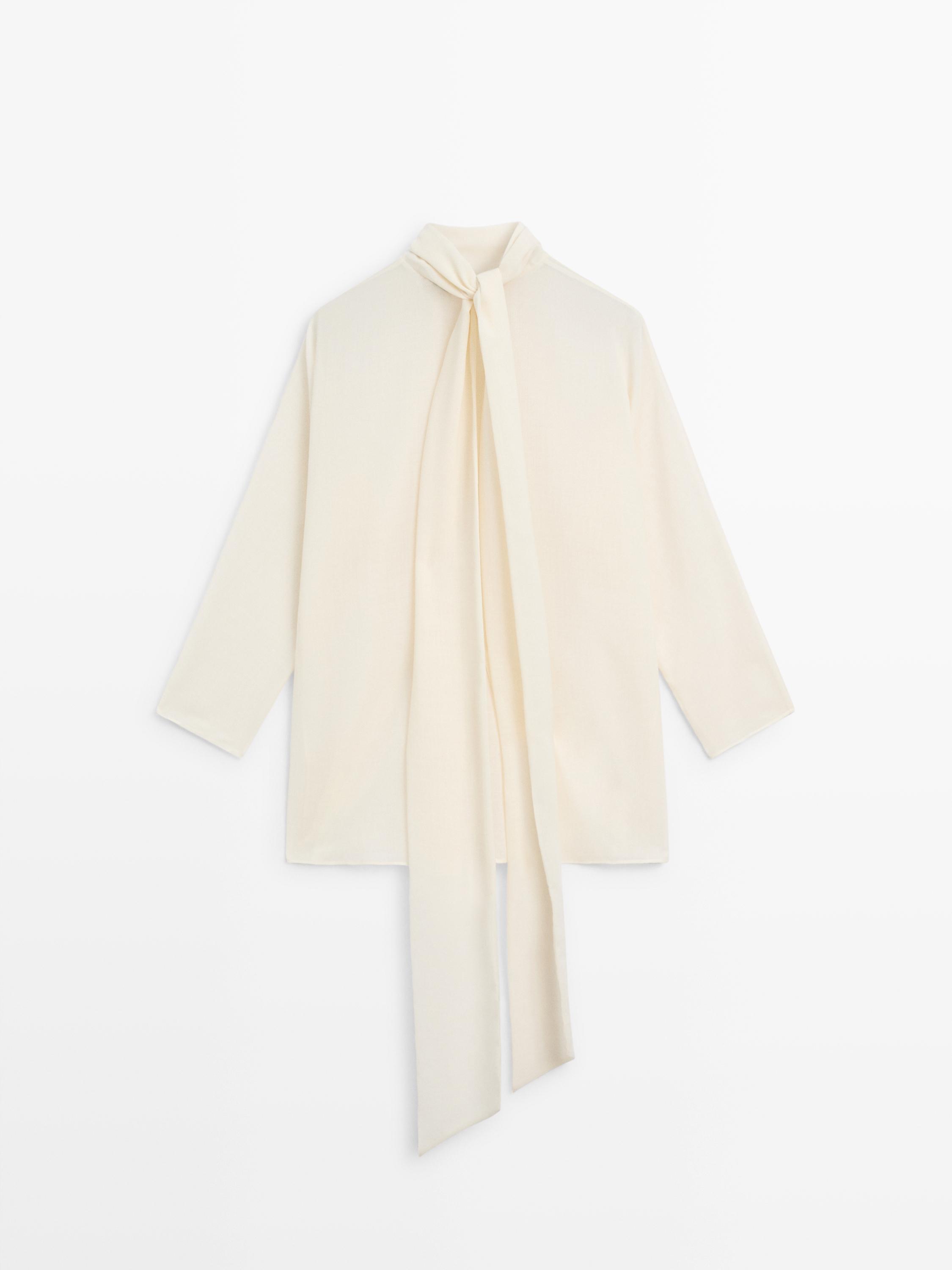 Flowing blouse with tie detail - STUDIO